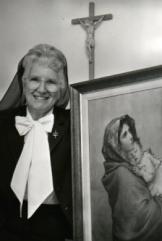 Sr. Angela and painting of her mother