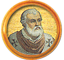 Round portrait medallion of Agapetus II, Basilica of St. Paul Outside the Walls