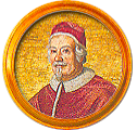 Round portrait medallion of Alexander VIII, Basilica of St. Paul Outside the Walls