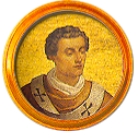 Round portrait medallion of Anastasius III, Basilica of St. Paul Outside the Walls