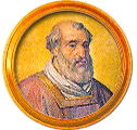 Round portrait medallion of Anastasius IV, Basilica of St. Paul Outside the Walls