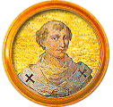 Round portrait medallion of Benedict IX, Basilica of St. Paul Outside the Walls