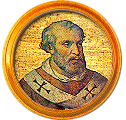 Round portrait medallion of Benedict V, Basilica of St. Paul Outside the Walls
