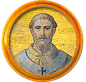 Round portrait medallion of Benedict VI, Basilica of St. Paul Outside the Walls