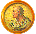 Round portrait medallion of Bd. Benedict XI, O.P., Basilica of St. Paul Outside the Walls