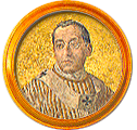 Round portrait medallion of Benedict XV, Basilica of St. Paul Outside the Walls