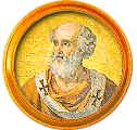 Round portrait medallion of Boniface III, Basilica of St. Paul Outside the Walls