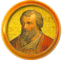 Round portrait medallion of Celestine III, Basilica of St. Paul Outside the Walls