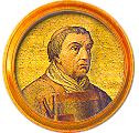 Round portrait medallion of Celestine IV, Basilica of St. Paul Outside the Walls