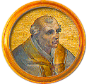 Round portrait medallion of Callixtus II, Basilica of St. Paul Outside the Walls