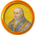 Round portrait medallion of Callixtus III, Basilica of St. Paul Outside the Walls