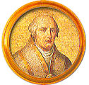Round portrait medallion of Clement IV, Basilica of St. Paul Outside the Walls