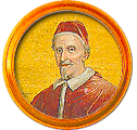 Round portrait medallion of Clement IX, Basilica of St. Paul Outside the Walls