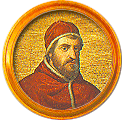 Round portrait medallion of Clement V, Basilica of St. Paul Outside the Walls