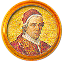 Round portrait medallion of Clement XIV, O.F.M. Conv., Basilica of St. Paul Outside the Walls