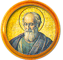 Round portrait medallion of St. Eusebius, Basilica of St. Paul Outside the Walls