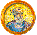 Round portrait medallion of St. Eutychian, Basilica of St. Paul Outside the Walls