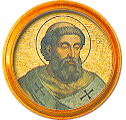 Round portrait medallion of Gregory III, Basilica of St. Paul Outside the Walls