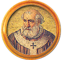 Round portrait medallion of Gregory IX, Basilica of St. Paul Outside the Walls