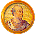 Round portrait medallion of Gregory VI, Basilica of St. Paul Outside the Walls