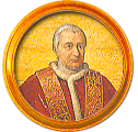 Round portrait medallion of Gregory XVI, O.S.B. Cam., Basilica of St. Paul Outside the Walls