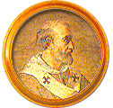 Round portrait medallion of Adrian IV, O.S.A., Basilica of St. Paul Outside the Walls