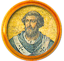 Round portrait medallion of Honorius I, Basilica of St. Paul Outside the Walls