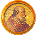 Round portrait medallion of Honorius III, Basilica of St. Paul Outside the Walls