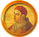 Round portrait medallion of Honorius IV, Basilica of St. Paul Outside the Walls