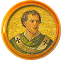 Round portrait medallion of Innocent III, Basilica of St. Paul Outside the Walls