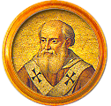 Round portrait medallion of Innocent IV, Basilica of St. Paul Outside the Walls