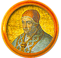 Round portrait medallion of Innocent VI, Basilica of St. Paul Outside the Walls