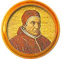 Round portrait medallion of Innocent VII, Basilica of St. Paul Outside the Walls