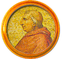 Round portrait medallion of Innocent VIII, Basilica of St. Paul Outside the Walls