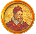 Round portrait medallion of Innocent X, Basilica of St. Paul Outside the Walls
