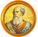 Round portrait medallion of John II, Basilica of St. Paul Outside the Walls