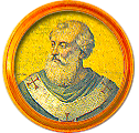 Round portrait medallion of John III, Basilica of St. Paul Outside the Walls