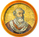 Round portrait medallion of John IV, Basilica of St. Paul Outside the Walls