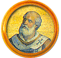 Round portrait medallion of John VI, Basilica of St. Paul Outside the Walls