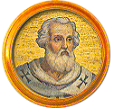 Round portrait medallion of John VII, Basilica of St. Paul Outside the Walls