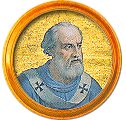 Round portrait medallion of John VIII, Basilica of St. Paul Outside the Walls