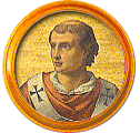 Round portrait medallion of John X, Basilica of St. Paul Outside the Walls