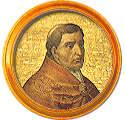 Round portrait medallion of John XI, Basilica of St. Paul Outside the Walls