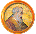 Round portrait medallion of John XIII, Basilica of St. Paul Outside the Walls
