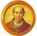 Round portrait medallion of John XXII, Basilica of St. Paul Outside the Walls