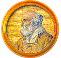 Round portrait medallion of John XIX, Basilica of St. Paul Outside the Walls