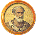 Round portrait medallion of Leo VII, O.S.B., Basilica of St. Paul Outside the Walls