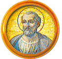 Round portrait medallion of St. Marcellinus, Basilica of St. Paul Outside the Walls