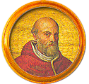 Round portrait medallion of Marcellus II, Basilica of St. Paul Outside the Walls