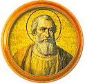 Round portrait medallion of St. Mark, Basilica of St. Paul Outside the Walls